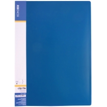 Папка-швидкозшивач А4 пластикова CLIP А, синя