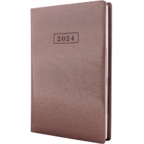 Щоденник датований 2024, MINK, бежевий металік, А5