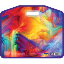 Портфель пластиковий на липучці "Colourful", А3