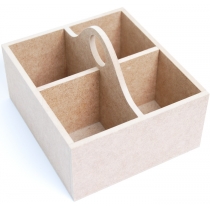 Скринька  для чаю, МДФ, 4 комірки  18 х16 х12,5 см, ROSA TALENT