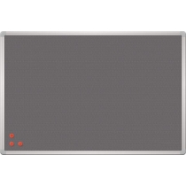Дошка текстильна сіра ТМ 2x3, металева сітка рамка сіра, 60 x 45 см