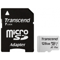 Карта пам'яті microSDXC 128Gb Transcend, кл.10 + SD адаптер