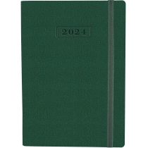 Щоденник датований 2024, NAMIB, зелений, А5, з гумкою без поролону