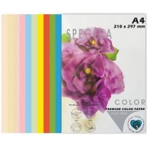 Папір кольоровий SPECTRA COLOR-Rainbow Pack А4 80г/м2, 10х10/100 арк. (супер мікс) IT 85 