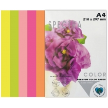 Папір кольоровий SPECTRA COLOR-Rainbow Pack А4 75 г/м2, 5х20/100 арк. S Cyber (неон) IT 82 