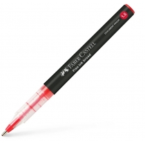 Ручка-роллер Faber-Castell Free Ink колір чорнила червоний, 1,5 мм, одноразова