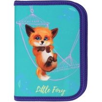 Пенал 1-яр.,пустий,"Little Foxy", 210/70D PL, 23013С, CLASS