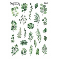 Стікер лист з наклейками "MriyTaDiy set 63, модель "Зелені рослини"
