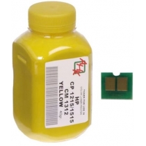 Тонер + чіп АНК для HP CLJ CP1215/CP1515/CM1312 бутль 40г Yellow (1500160)