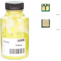 Тонер + чіп АНК для HP CLJ M180/181 бутль 35г Yellow (1505184)