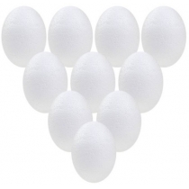Набір пінопластових яєць, 9,5см, 10шт