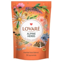 Чай трав'яний Lovare, квіткового та плодово-ягідного чаю  Альпійські трави 50 х 2 г в пірамідках