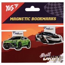 Закладки магнітні Yes "Super Street drift", 2шт