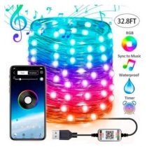 Гірлянда 100 LED "Smart Роса" Bluetooth, USB, 10м