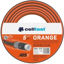 Шланг садовий Cellfast ORANGE 1/2' 25 м 5 шарів до 24бар -10…50°C