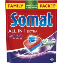 Таблетки для посудомийної машини Somat All in 1 Extra 125 шт