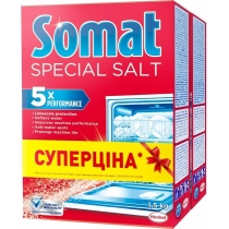 Сіль для миття посуду в посудомийній машині Somat 3-ї дії 1.5 кг *2