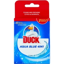 Підвісний очищувач для унітазу ТМ DUCK  AQUA 4в1 Синій (змінний блок) 2x36g/10