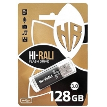 Флеш-драйв 3.0 USB 128GB Hi-Rali Rocket серiя чорний