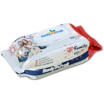 Серветка волога 100+20 (120) шт клапан Handy Fresh Family