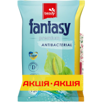 Серветки вологі Fantasy Premium 1+1 по 15шт АКЦІЯ