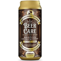 Шампунь-кондиціонер BEER CARE 2 в 1 з протеїнами пшениці «ОБ'ЄМ, СВІЖІСТЬ та ЗМІЦНЕННЯ» 400 мл