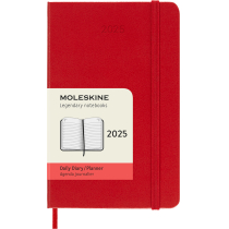 Щоденник Moleskine 2025, 9х14 см / Червоний