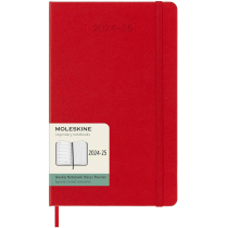 Щотижневик Moleskine 2024-2025, 13 х 21 см / Червоний