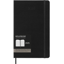 Щотижневик Moleskine 2025 PRO Вертикальний, 13х21 см / Чорний