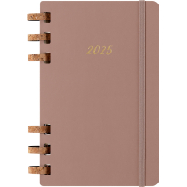 Щотижневик Moleskine 2025 Spiral, 13х21 см / Мигдальний