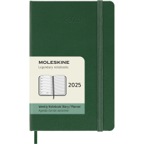 Щотижневик Moleskine 2025, 9х14 см / Миртовий Зелений