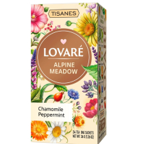 Чай Lovare Tisanes Alpine Meadow бленд трав\'яного чаю з плодами та квітами 36 г (24 шт. х 1.5 г)