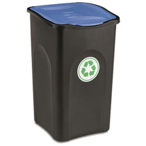 Сміттєвий бак Stefanplast Ecogreen bin 50л з синьою кришкою