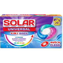 Капсули для прання ТМ SOLAR Universal 20 шт Коробка