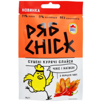 Курячі слайси PябChick Сушені з перцем чилі 30 г