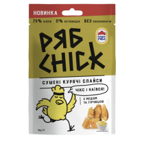 Курячі слайси PябChick сушені з гірчицею та медом 30 г