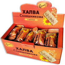 Халва соняшникова ТМ Caramel з арахісом  фасована 34г 20шт