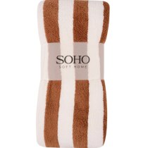 Рушник 50*70 см, ТМ SOHO мікрофібра Stripe Cofee