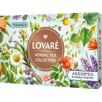 Колекція трав’яних чаїв Lovare Herbal Tea Collection 8 видів по 8 пакетиків