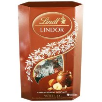 Цукерки Lindt Lindor Hazelnut Cornet з фундуком 200 г