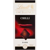 Шоколад темний Lindt Excellence Chilli гіркий з екстрактом перцю чилі 100 г