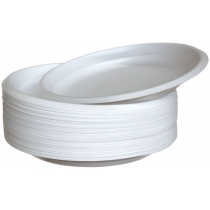 Тарілки одноразові білі діаметр 20,5 см 100 шт