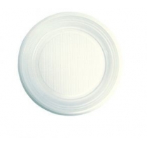 Тарілки одноразові десертні білі діаметр 16,5 см 100 шт