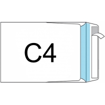 Конверт C4 (0+0) скл, бічний клапан, 90г/м2, 100 шт
