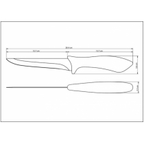 Ніж TRAMONTINA AFFILATA ніж обвалочний 127 мм інд.блістер