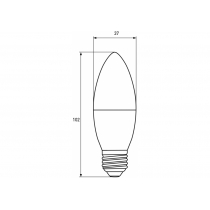 Лампа ЕКО EUROLAMP LED серія  CL 6W E27 3000K