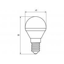 Лампа ЕКО EUROLAMP LED серія  G45 5W E14 4000K