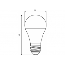 Лампа ЕКО EUROLAMP LED серія  А50 7W E27 3000K