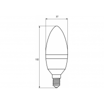 Лампа ЕКО EUROLAMP LED серія  CL 8W E14 4000K (50)