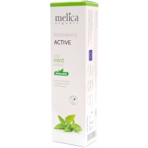 Активна зубна паста Melica Organic з екстрактом м'яти, 100 мл